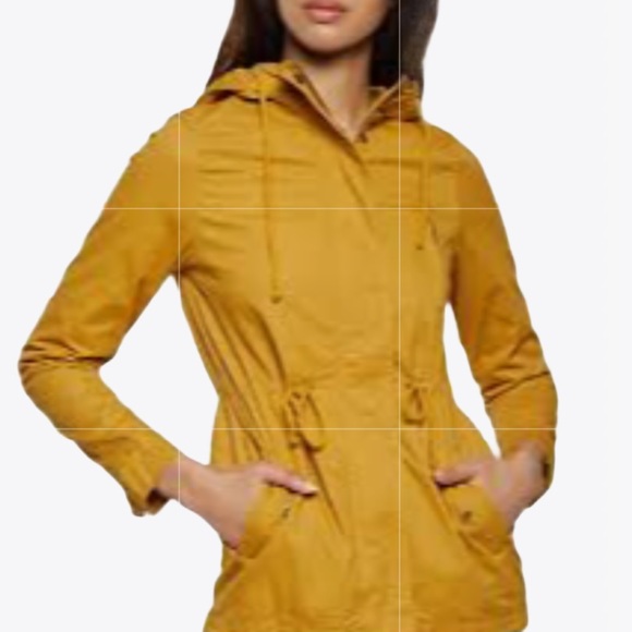 Outer Edge Hooded Mustard Women’s Jacket - Size: M - Picture 3 of 16